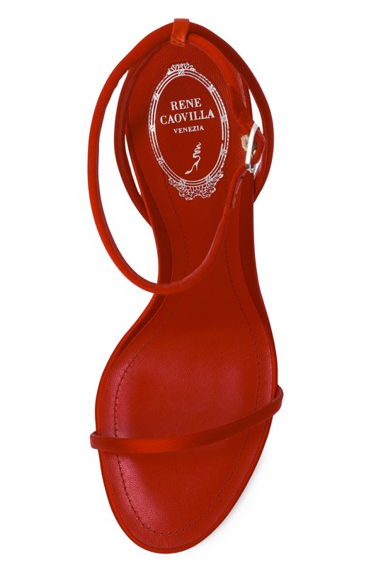 Комбинированные босоножки Ellabrita 105 Rene Caovilla C12848-105/R001 Красный  C12848-105/R001 Фото 6