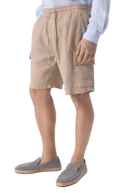 Льняные шорты VILEBREQUIN бежевого цвета по цене 31700 руб., арт. BAIE/U3U01, фото 3 Льняные шорты VILEBREQUIN, арт. BAIE/U3U01, фото 3