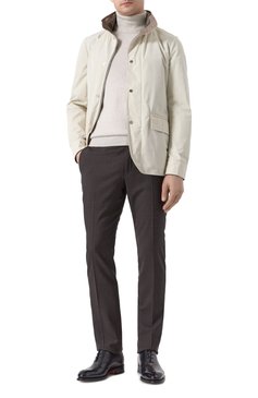 Мужские кожаные оксфорды SANTONI темно-серого цвета, арт. MCCG18542MC8HFUL | Фото 2 (Стили: Классический; Нос: Не проставлено; Мужское Кросс-КТ: Броги-обувь; Материал сплава: Проставлено; Материал внутренний: Натуральная кожа; Материал внешний: Натуральная кожа)