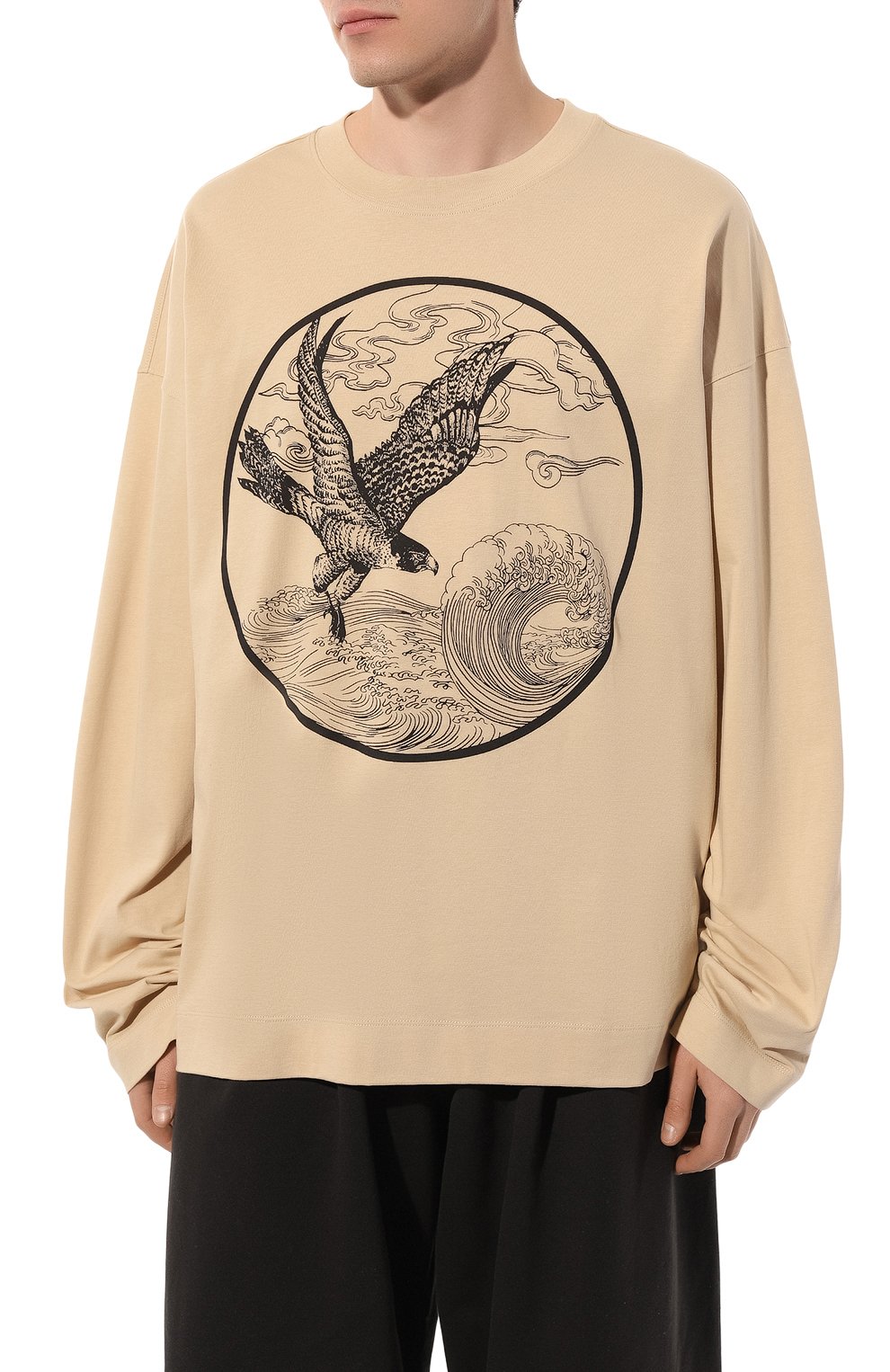 Хлопковый лонгслив DRIES VAN NOTEN, арт. 232-021116-7602, фото 3