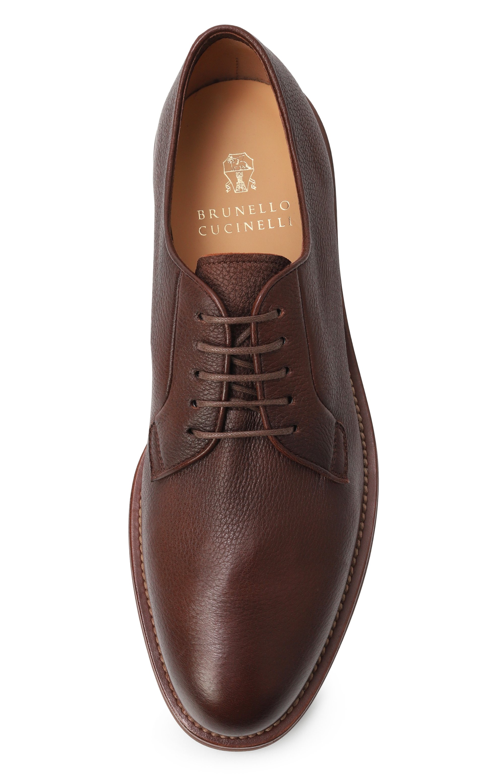 Кожаные дерби BRUNELLO CUCINELLI, арт. MZUCSLE722, фото 6