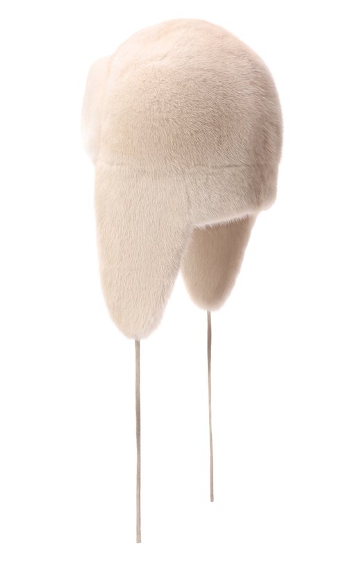 Меховая шапка-ушанка из норки VICTORIA KUSENKOVA 329600012241 Бежевый  329600012241 Фото 2