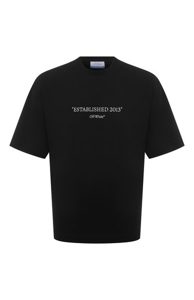 Мужская хлопковая футболка OFF-WHITE, арт. 0MAA120C99JER009