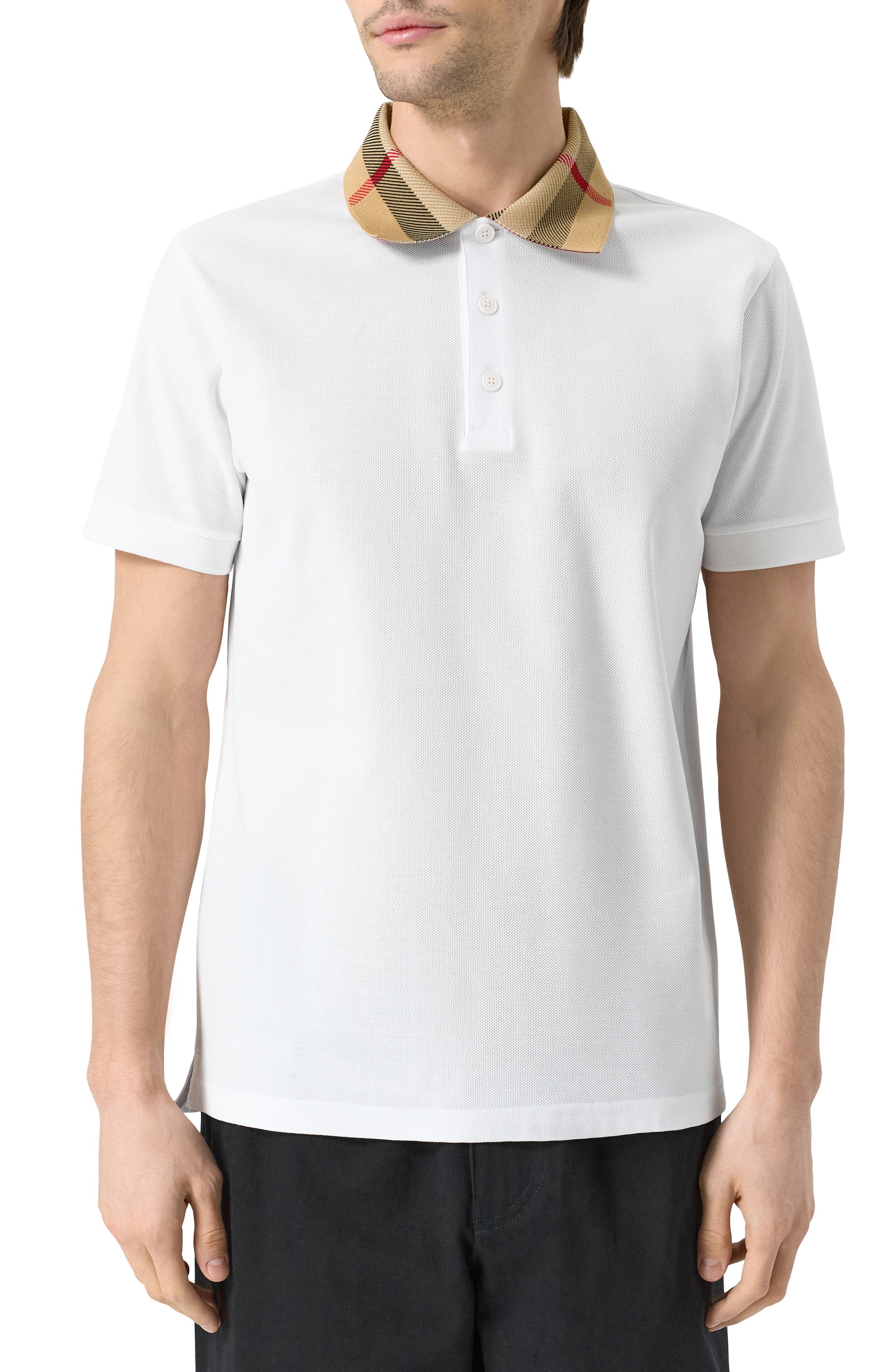 Хлопковое поло BURBERRY, арт. 8071621, фото 3