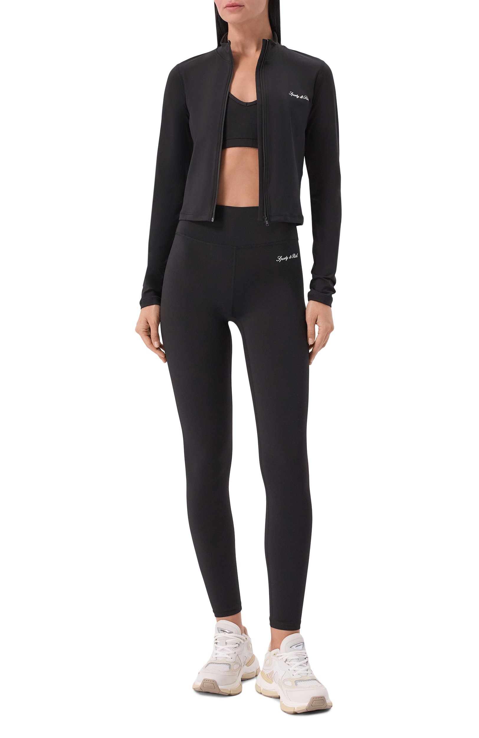 Легинсы SPORTY AND RICH черного цвета по цене 20750 руб., арт. PA00271326BA01, фото 2 Легинсы SPORTY AND RICH, арт. PA00271326BA01, фото 2