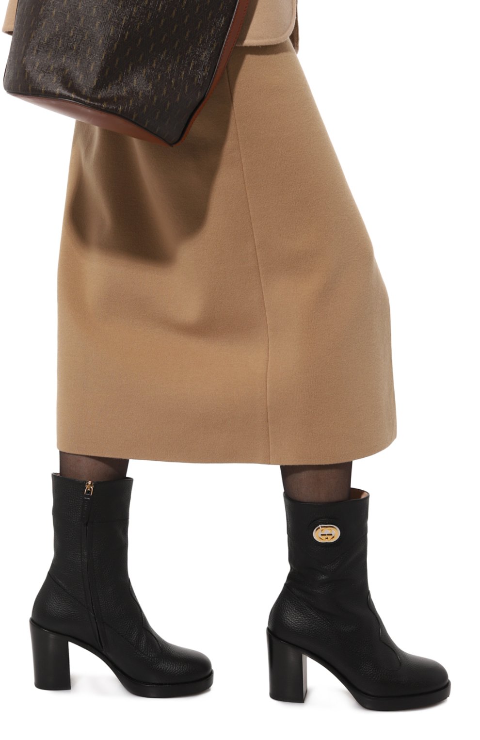 Кожаные полусапоги GUCCI, арт. 626747 0YX00, фото 3