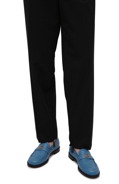 Кожаные лоферы GUCCI, арт. 673814/BK060, фото 3