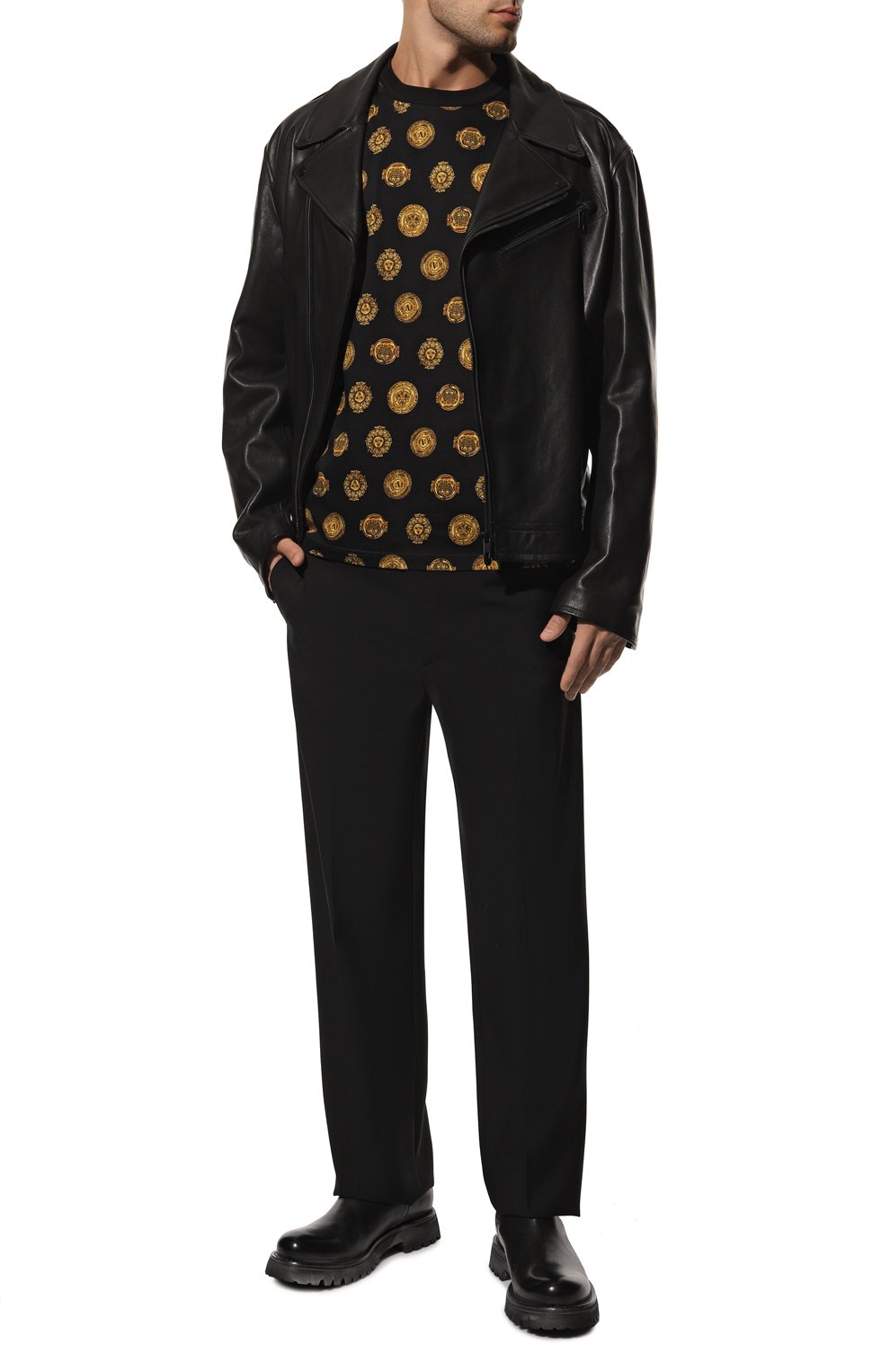 Хлопковая футболка VERSACE JEANS COUTURE, арт. 72GAH6R1/JS064, фото 2