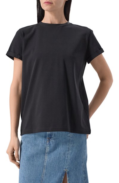 Хлопковая футболка SEVEN LAB черного цвета по цене 8400 руб., арт. CTR1.01.900.258.3399, фото 3 Хлопковая футболка SEVEN LAB, арт. CTR1.01.900.258.3399, фото 3