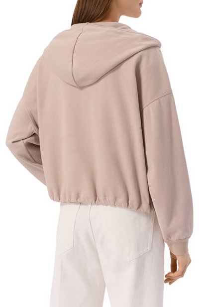 Хлопковая толстовка BRUNELLO CUCINELLI бежевого цвета по цене 161000 руб., арт. MG927VT406, фото 4 Хлопковая толстовка BRUNELLO CUCINELLI, арт. MG927VT406, фото 4