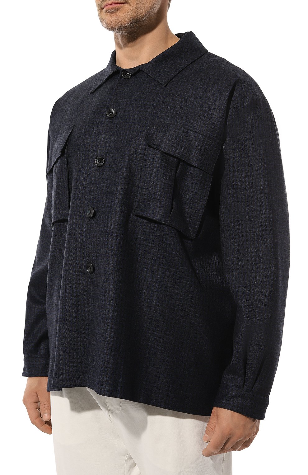 Шерстяная рубашка KITON, арт. UMC013K0127C03, фото 3