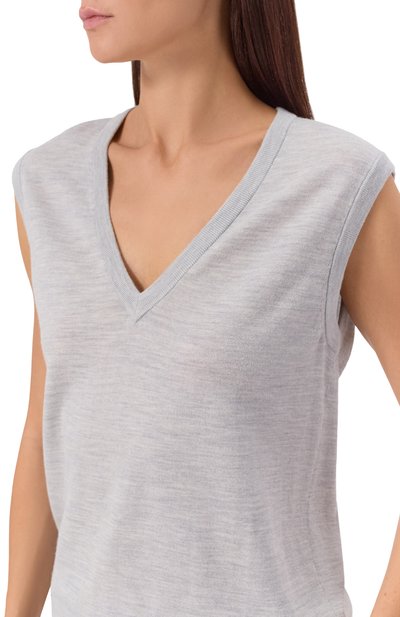 Жилет из шерсти и шелка 12 STOREEZ, арт. 134021, фото 5