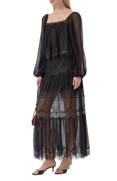 Шелковая юбка LOVE SHACK FANCY, арт. LS936-3311, фото 2