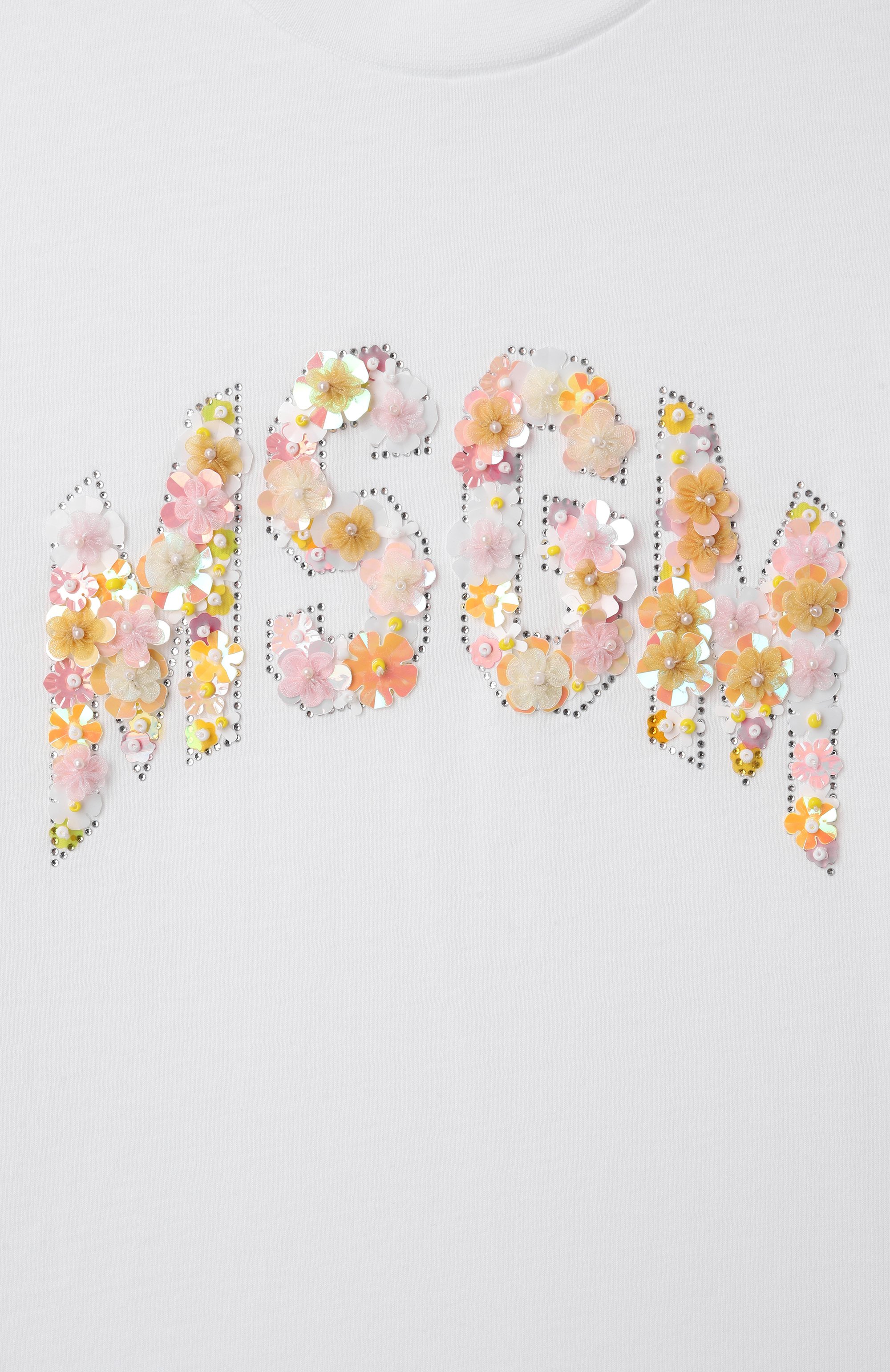 Хлопковая футболка MSGM KIDS, арт. S5MSJGTH105, фото 3