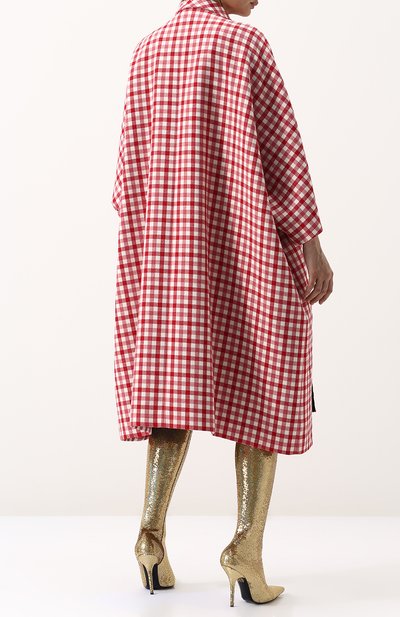 Шерстяное пальто свободного кроя с укороченным рукавом BALENCIAGA, арт. 517939/TAU02, фото 4