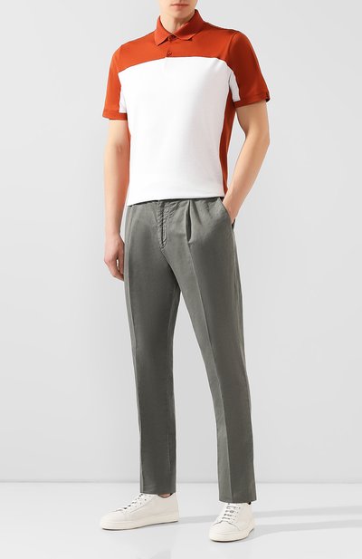 Брюки изо льна и хлопка BRUNELLO CUCINELLI, арт. M291LE1740, фото 2