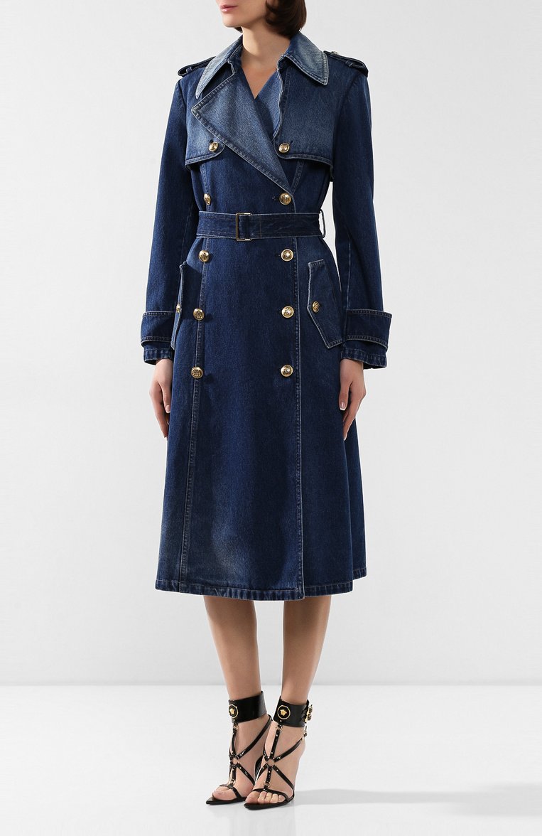 Женский синий джинсовый тренч MICHAEL KORS COLLECTION купить в интернет ...
