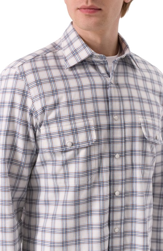 Рубашка из хлопка и кашемира MVST M0RBIDA_SP0RT/ALBERT0/SP0RT/542-C0TT0N/CASHMERE Разноцветный  M0RBIDA_SP0RT/ALBERT0/SP0RT/542-C0TT0N/CASHMERE Фото 5