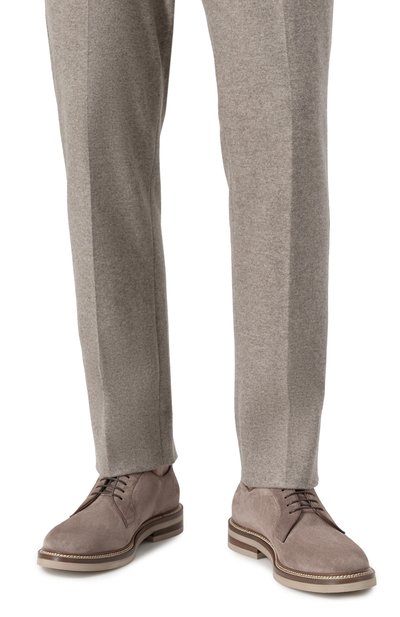 Замшевые дерби BRUNELLO CUCINELLI, арт. MZUPEAT708, фото 3