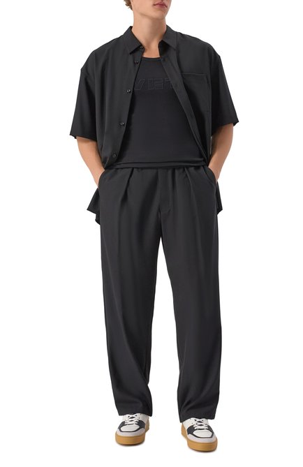 Мужские кожаные кеды b-court flip BALMAIN, арт. FM1VI349/LC0P