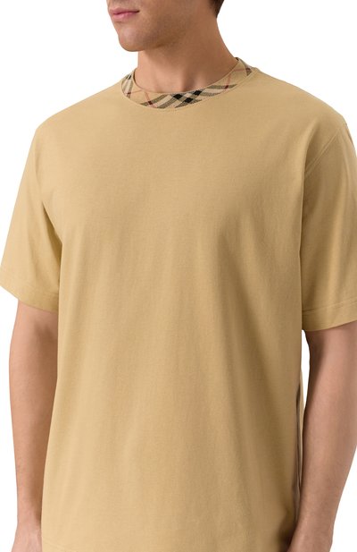 Хлопковая футболка BURBERRY, арт. 8112803, фото 5