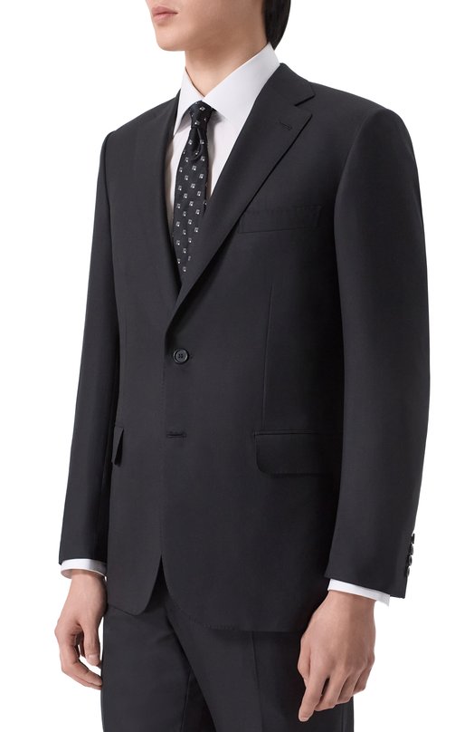Шерстяной костюм Brioni RA000M/P5ANA Чёрный  RA000M/P5ANA Фото 2
