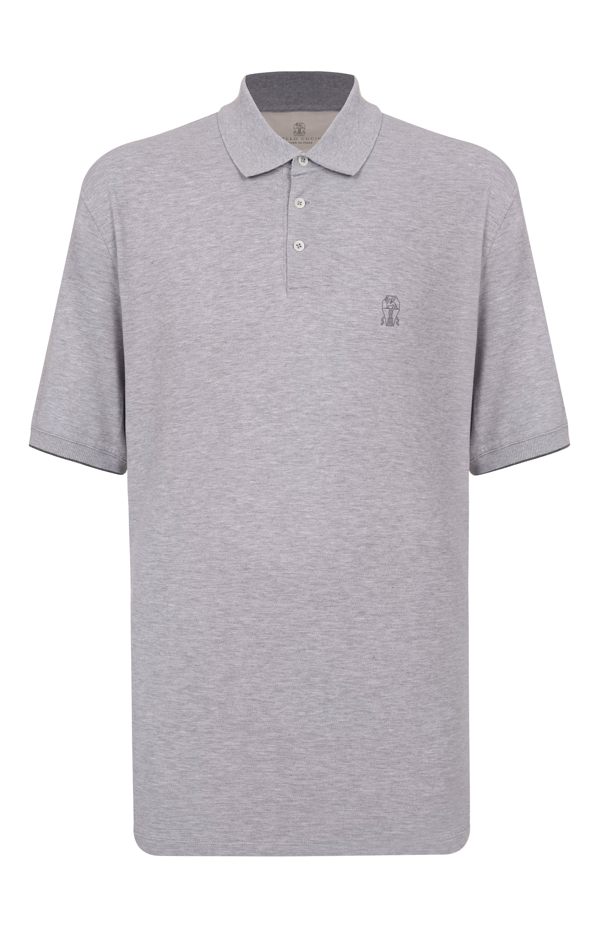 Хлопковое поло BRUNELLO CUCINELLI, арт. ME8548788W, фото 1