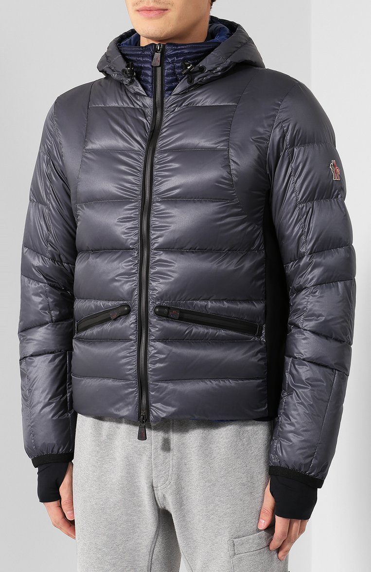 Мужская пуховик mouthe MONCLER GRENOBLE темно-с�ерого цвета, арт. E2-097-41381-85-53071 | Фото 3 (Материал подклада: Синтетический материал; Материал утеплителя: Пух и перо; Статус проверки: Проверена категория; Материал внешний: Синтетический материал; Мужское Кросс-КТ: Пуховик-верхняя одежда, Верхняя одежда; Рукава: Длинные; Длина (верхняя одежда): Короткие; Кросс-КТ: Пуховик, Куртка, другое; Материал сплава: Проставлено; Драгоценные камни: Проставлено; Стили: Кэжуэл)