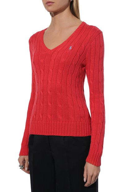 Хлопковый пуловер POLO RALPH LAUREN, арт. 211580008, фото 3
