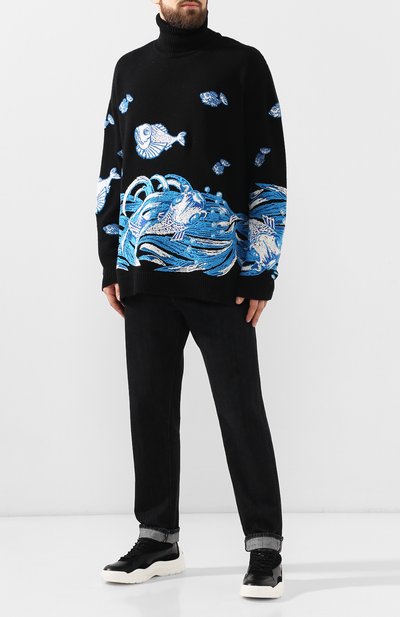 Кожаные кроссовки gumboy VALENTINO, арт. SY2S0B17/VRN, фото 2