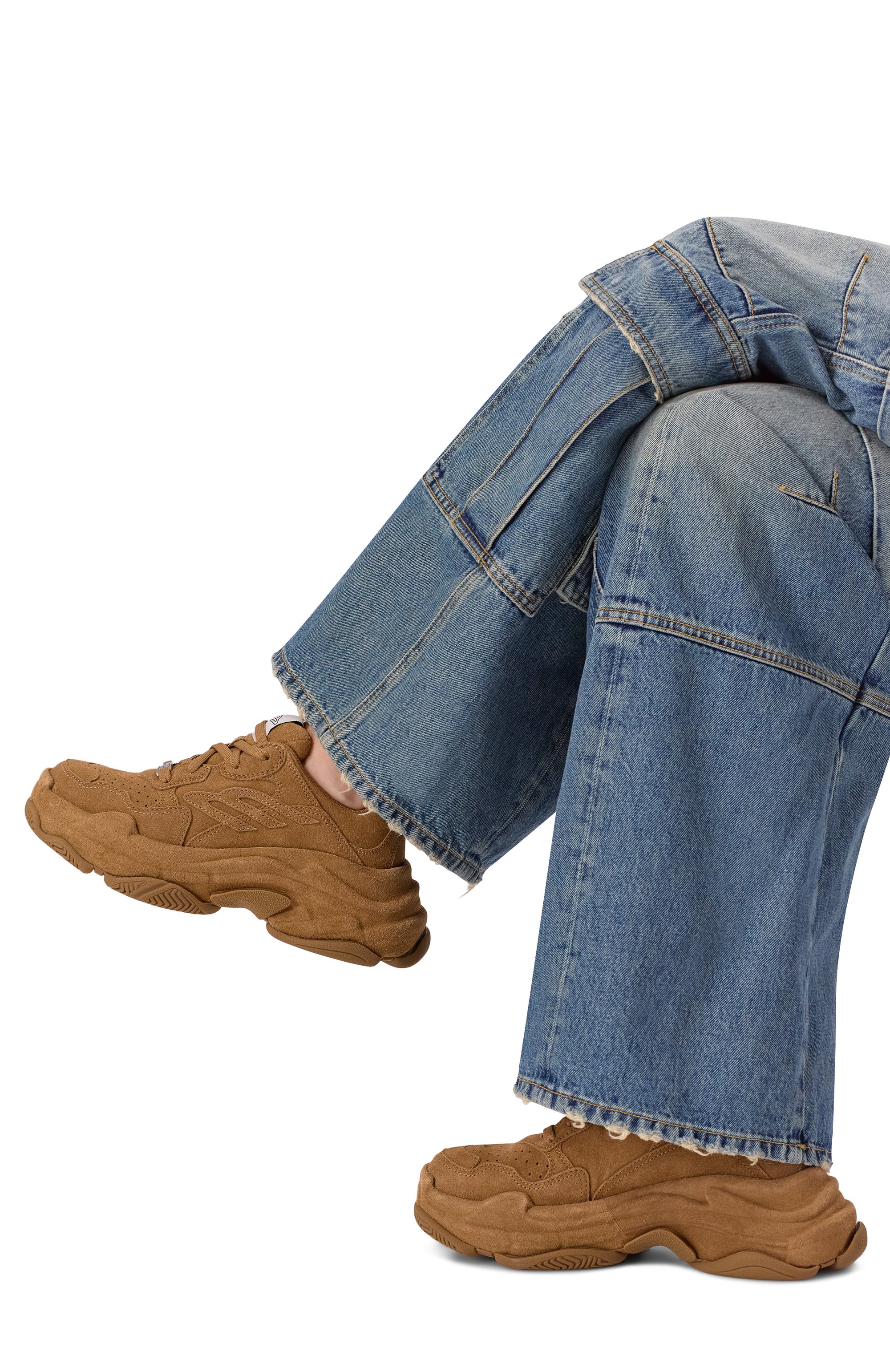 Замшевые кроссовки triple s BALENCIAGA, арт. 854146/WTSSS, фото 2