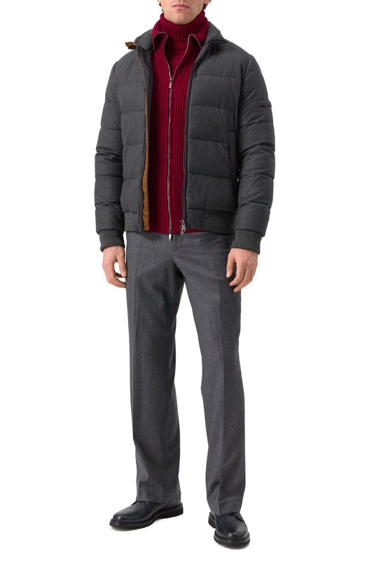Шерстяной кардиган Slowear 810155 ZN244 Бордовый  810155 ZN244 Фото 2