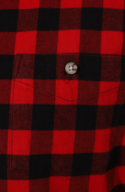 Хлопковая рубашка WOOLRICH красного цвета по цене 20000 руб., арт. CFWOSI0090MRUT3104, фото 5 Хлопковая рубашка WOOLRICH, арт. CFWOSI0090MRUT3104, фото 5