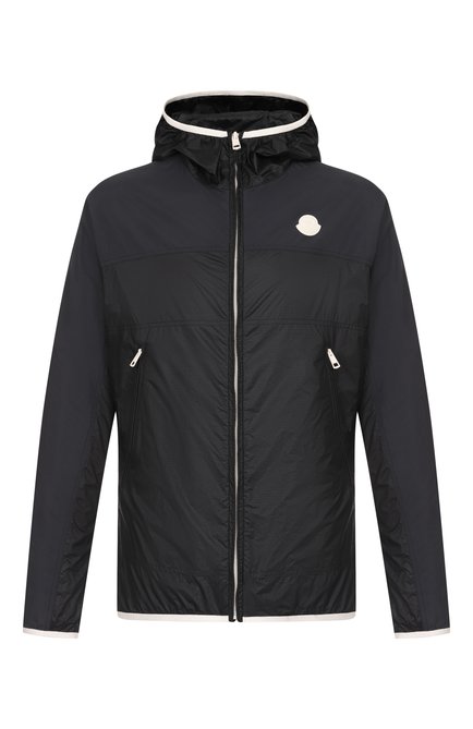 Мужская куртка algedi MONCLER черного цвета, арт. 1A00078/68953 | Фото 1 (Длина (верхняя одежда): До середины бедра; Материал сплава: Проставлено; Материал внешний: Синтетический материал; Рукава: Длинные; Драгоценные камни: Проставлено)