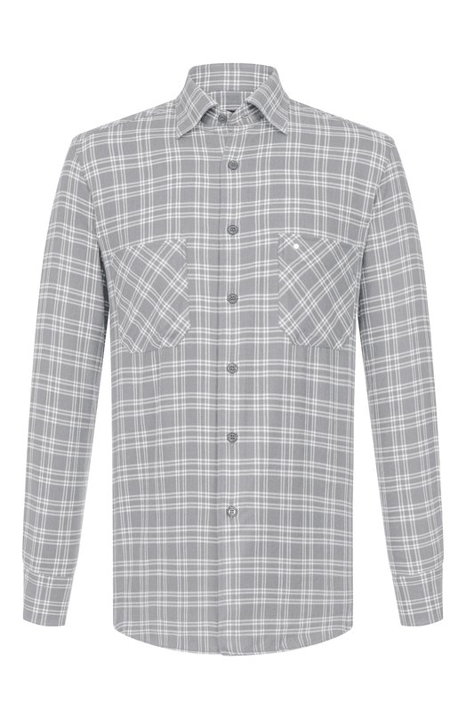 Рубашка из хлопка и лиоцелла Stefano Ricci SP008058/BN2821 Серый SP008058/BN2821