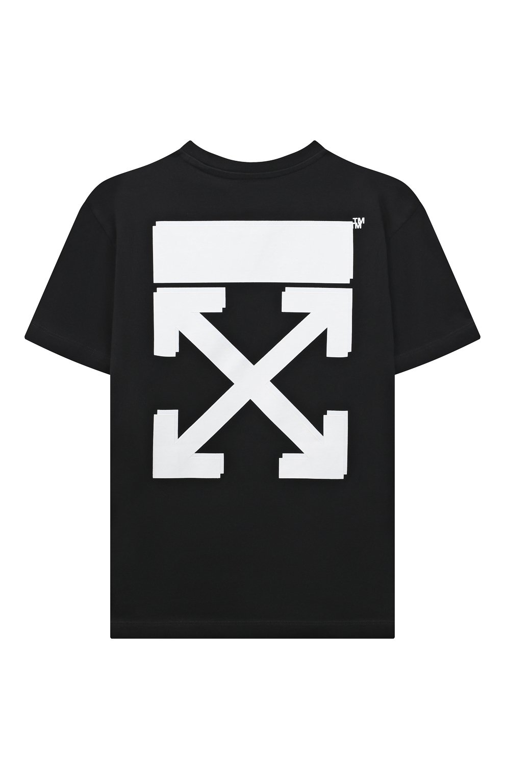 Хлопковая футболка OFF-WHITE черного цвета по цене 26300 руб., арт. OBAA002C99JER0011001, фото 2 Хлопковая футболка OFF-WHITE, арт. OBAA002C99JER0011001, фото 2