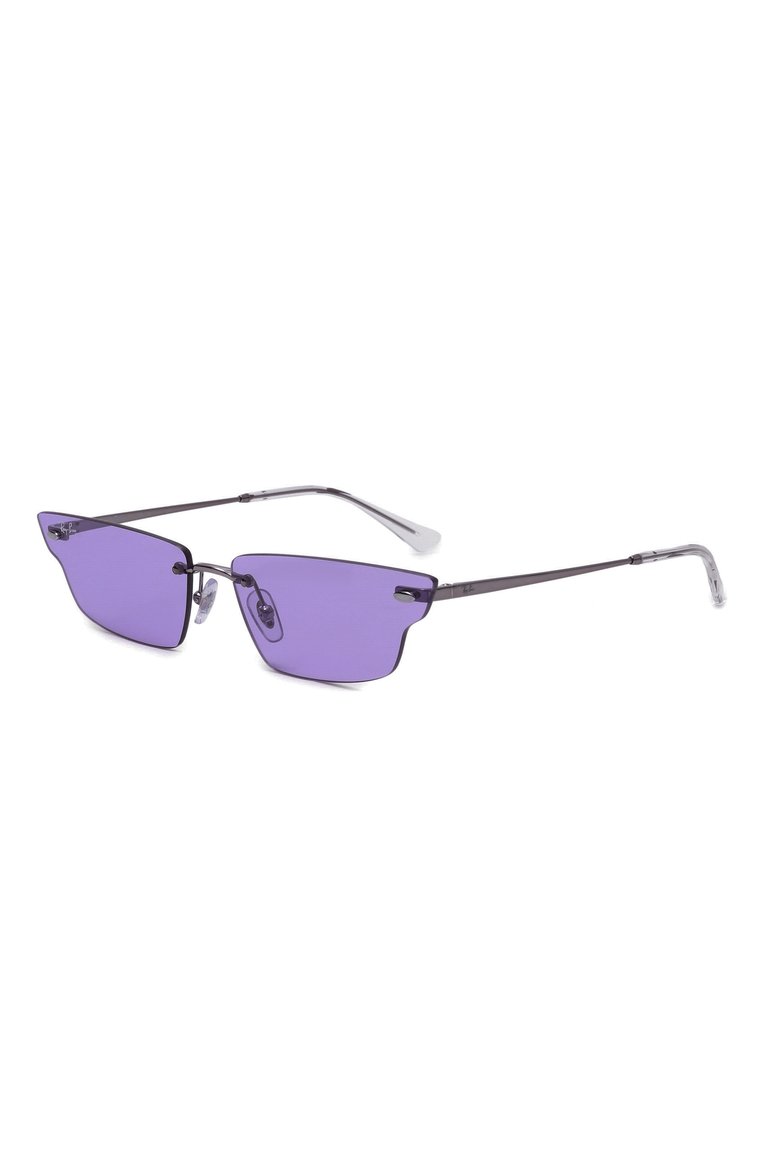 Женские солнцезащитные очки RAY-BAN сиреневого цвета, арт. 3731-004/1A | Фото 1 (Нос: Не проставлено; Тип очков: С/з; Материал: Металл; Оптика Гендер: оптика-женское; Очки форма: Безоправные)