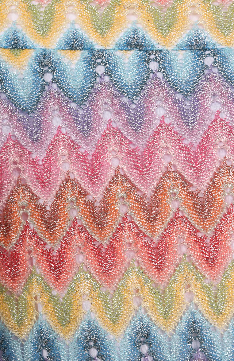 Детские юбка-шорты MISSONI разноцветного цвета, арт. MW7A61/Q0075/6-10 | Фото 3 (Материал внешний: Хлопок, Синтетический материал; Нос: Не проставлено; Материал подклада: Хлопок; Случай: Повседневный; Автоматизация состава: Проставлено; Ростовка одежда: 6 лет | 116 см, 10 - 11 лет | 140 - 146см, 8 лет | 128 см)