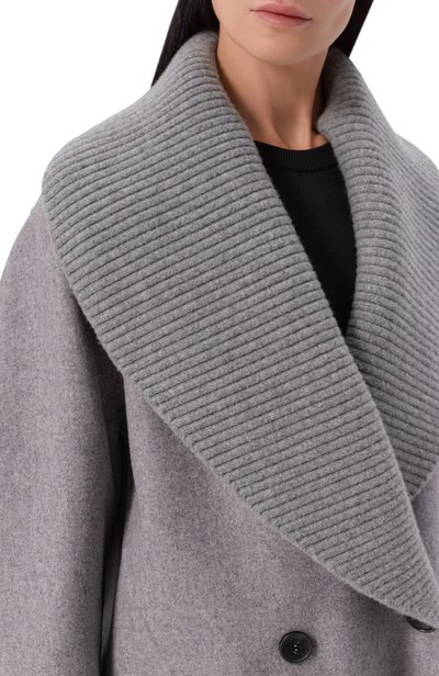 Пальто из шерсти и кашемира LANVIN серого цвета по цене 645000 руб., арт. RW-C00521-6374-A26, фото 5 Пальто из шерсти и кашемира LANVIN, арт. RW-C00521-6374-A26, фото 5