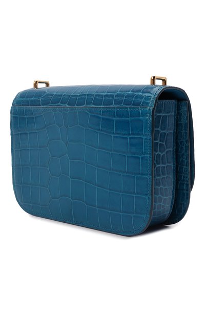Сумка goya из кожи крокодила LOEWE бирюзового цвета по цене 2090000 руб., арт. A896N09X03/CP0R, фото 4 Сумка goya из кожи крокодила LOEWE, арт. A896N09X03/CP0R, фото 4