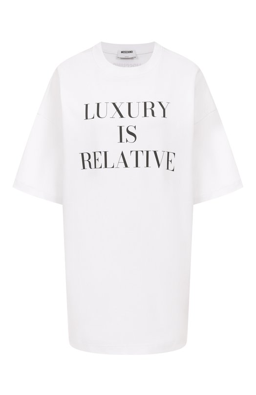 Хлопковая футболка Moschino A0701/5442 Белый A0701/5442