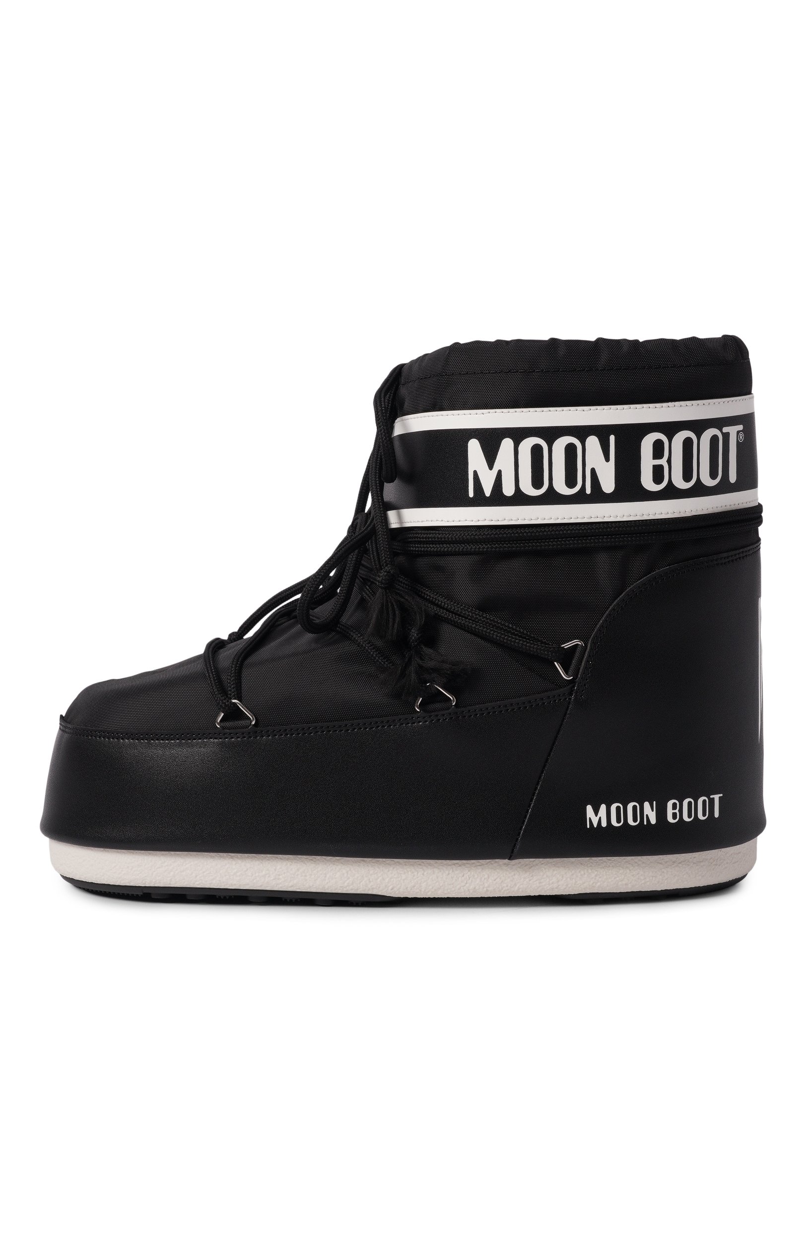Комбинированные сапоги icon MOON BOOT черного цвета по цене 23100 руб., арт. 80D1409340, фото 3 Комбинированные сапоги icon MOON BOOT, арт. 80D1409340, фото 3