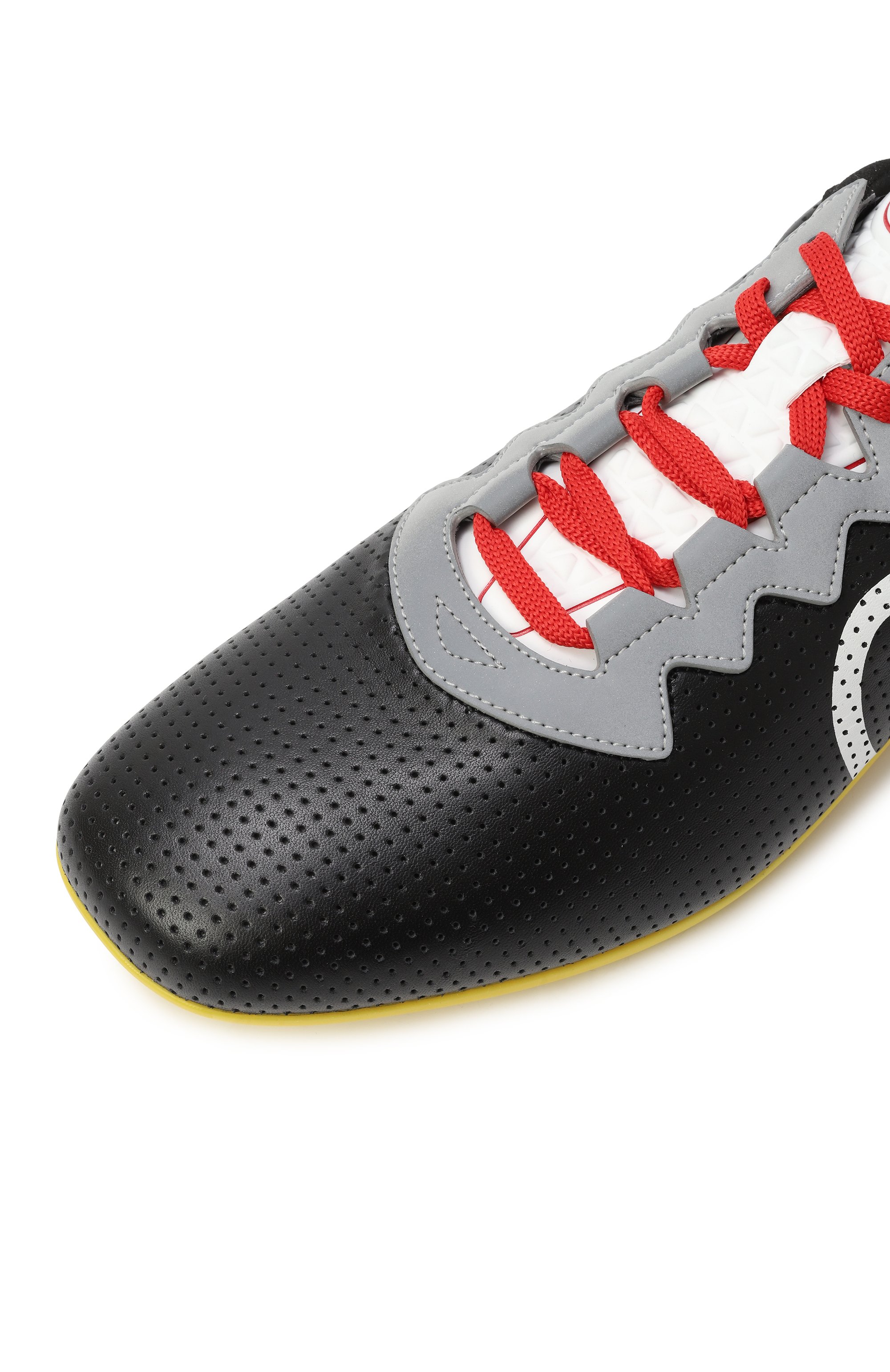 Кожаные кроссовки chromathon VALENTINO, арт. 6Y2S0J55/XBM, фото 7