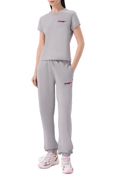 Хлопковые джоггеры OFF-WHITE, арт. 0WCH006S26FLE001, фото 2