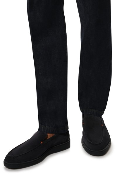 Замшевые лоферы detroit SANTONI, арт. MGDG1782400TKSVUU60, фото 3