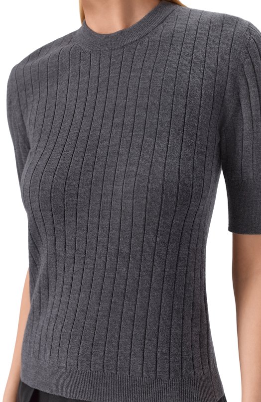 Шерстяной пуловер Bottega Veneta 835467/V5L70 Серый  835467/V5L70 Фото 5