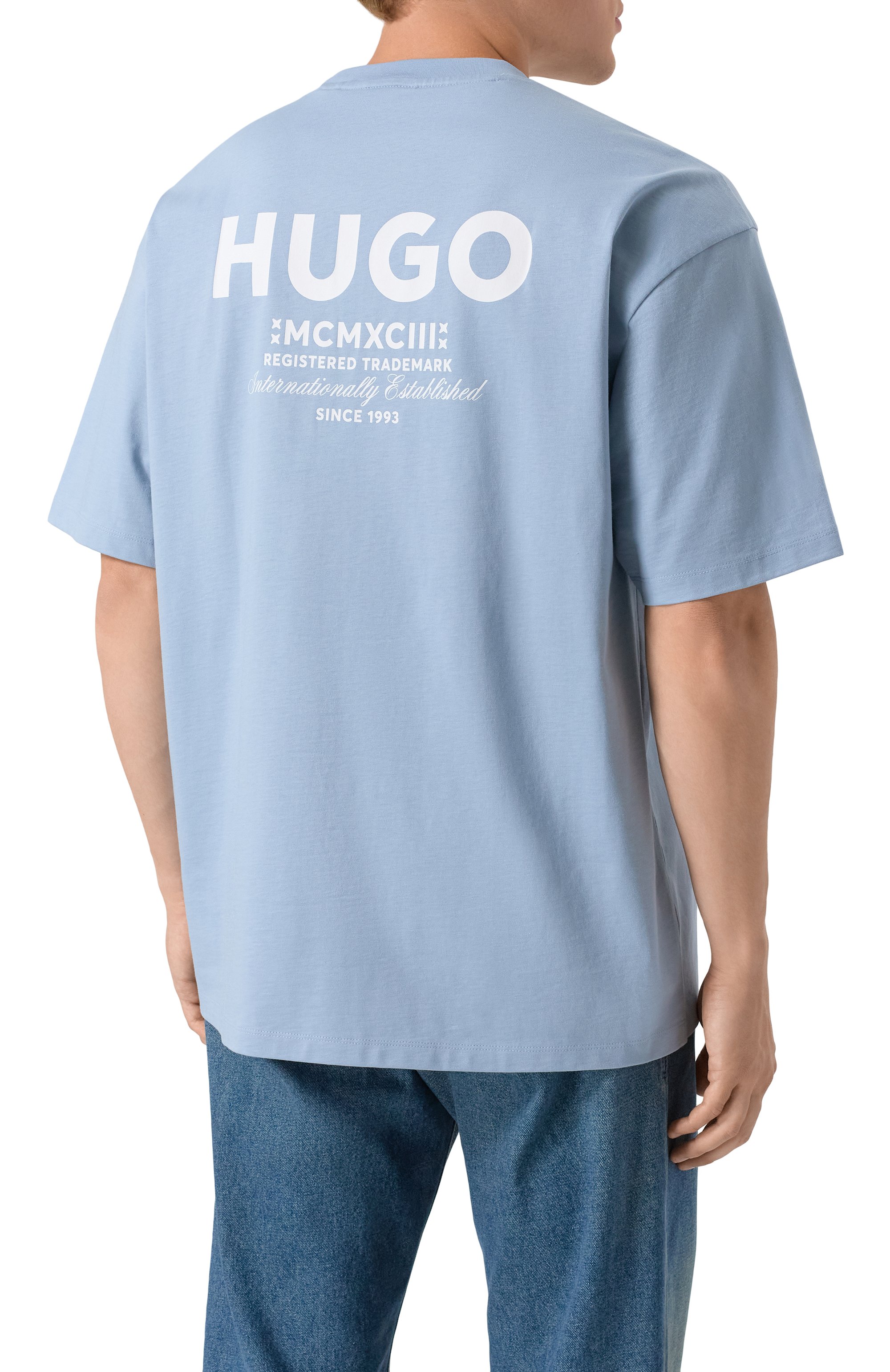 Хлопковая футболка HUGO BLUE, арт. 50509776, фото 4