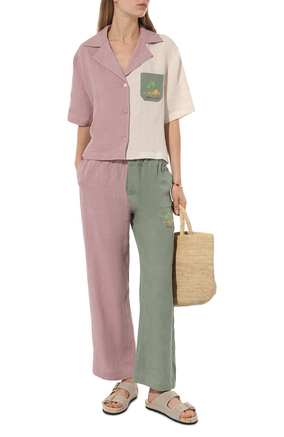 Льняные брюки MANEBI, арт. A70BM, фото 2