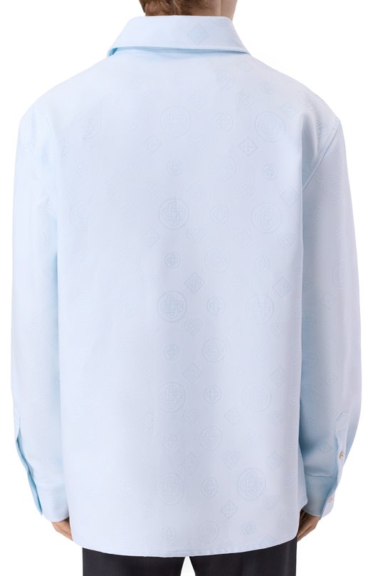 Хлопковая рубашка Casablanca M-AW25-JK-419-01 Голубой  M-AW25-JK-419-01 Фото 4