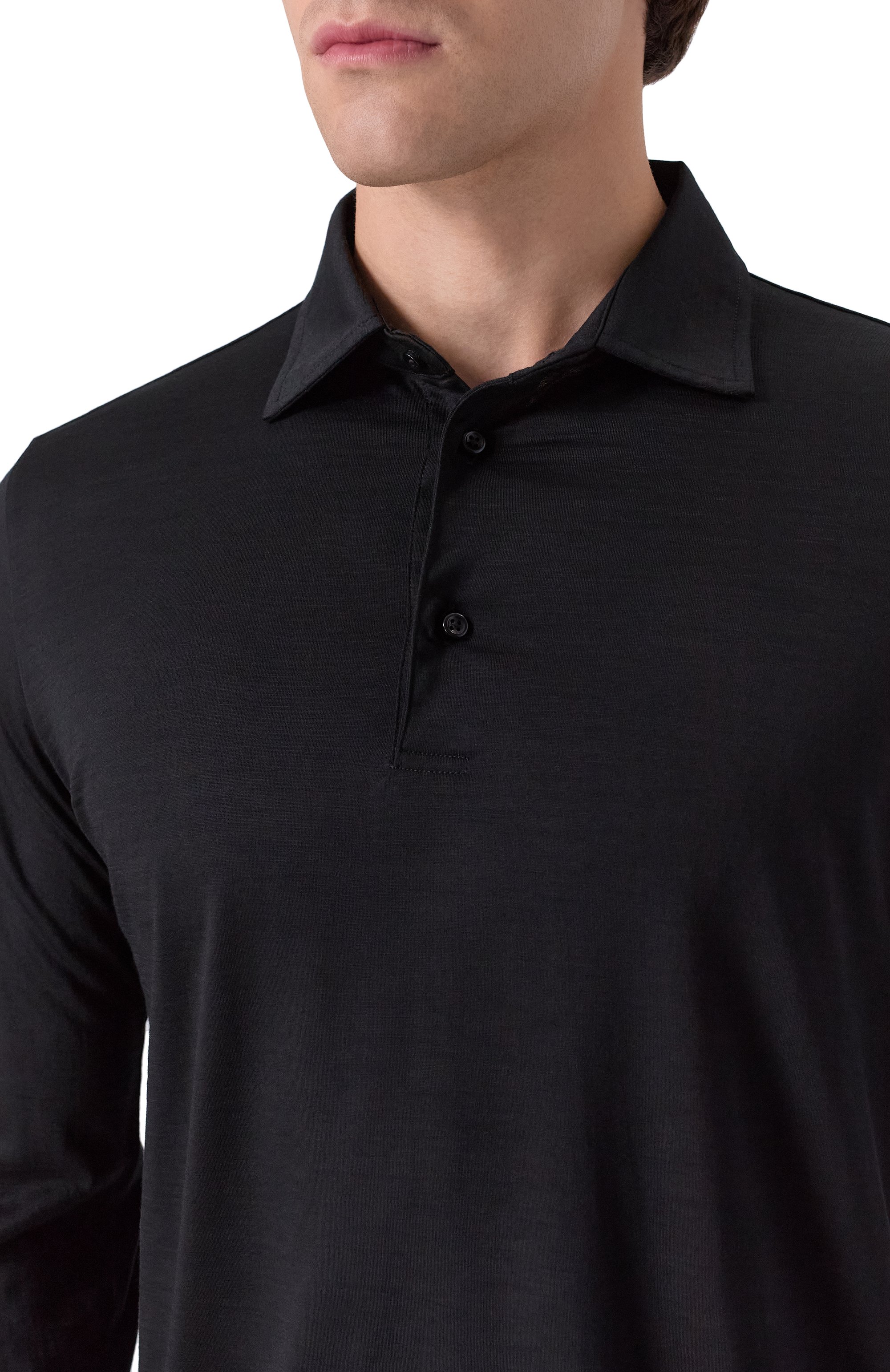 Шерстяное поло CAPOBIANCO черного цвета по цене 44000 руб., арт. 19M611.JE00., фото 5 Шерстяное поло CAPOBIANCO, арт. 19M611.JE00., фото 5